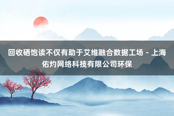 回收硒饱读不仅有助于艾维融合数据工场 - 上海佑灼网络科技有限公司环保